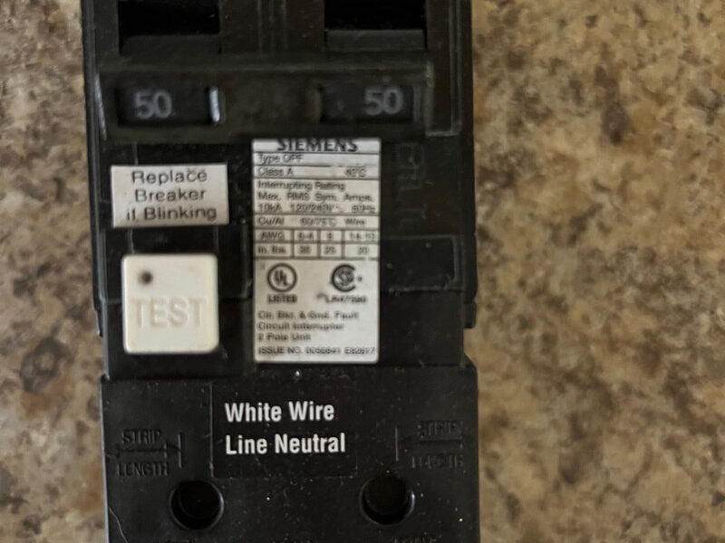 50 amp breaker