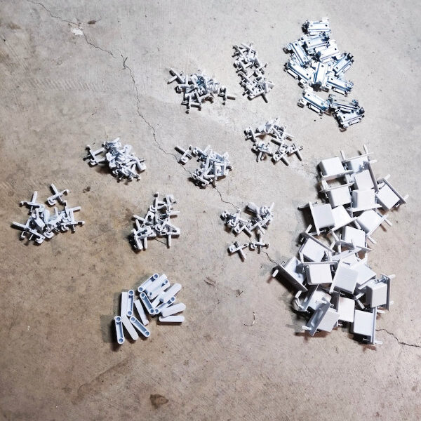 White Plastic Shelving Hardware & Brackets