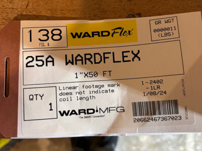 Wardflex 25A gas line 29.9ft