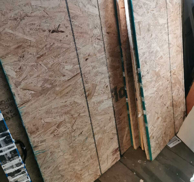 11 pieces of Scrap OSB board tounge and grooved