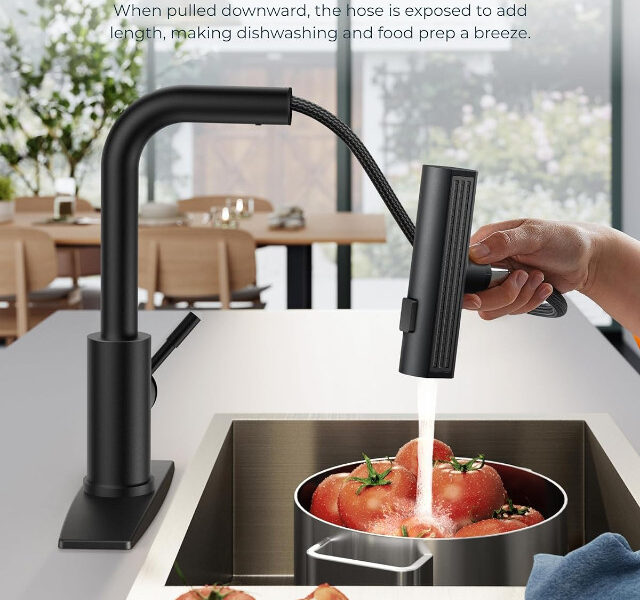 NEW: Kitchen Faucet with Pull Down Sprayer