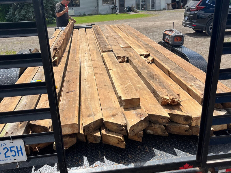 6x3 saw cut barn roof rafters