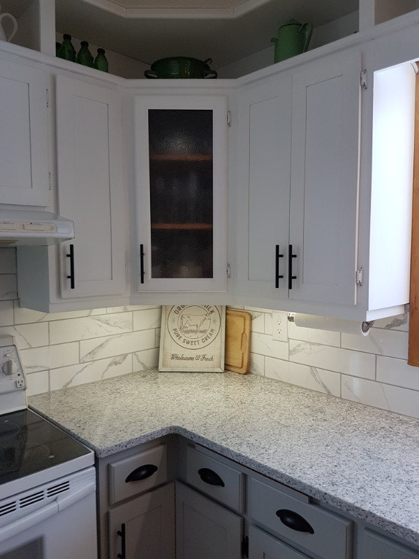 Paint Oak Kitchen Cabinets with Cottage Paint.
