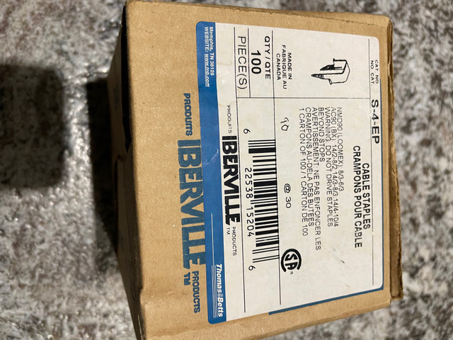 IBERVILLE S-4-RP / S-4-EP / CI-S-4 CABLE STAPLES