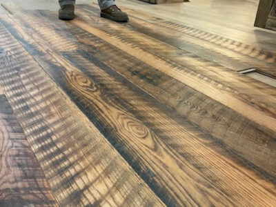 Reclaimed hardwood engineered flooring