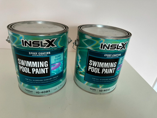 Epoxy Pool Paint, 2 Gal. Semi-Gloss White by INSL-X