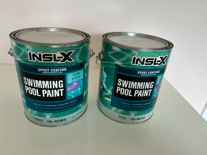 Epoxy Pool Paint, 2 Gal. Semi-Gloss White by INSL-X