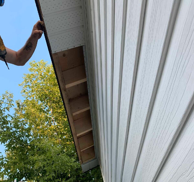 Siding, roofing, soffit, fascia and eavesteough installation
