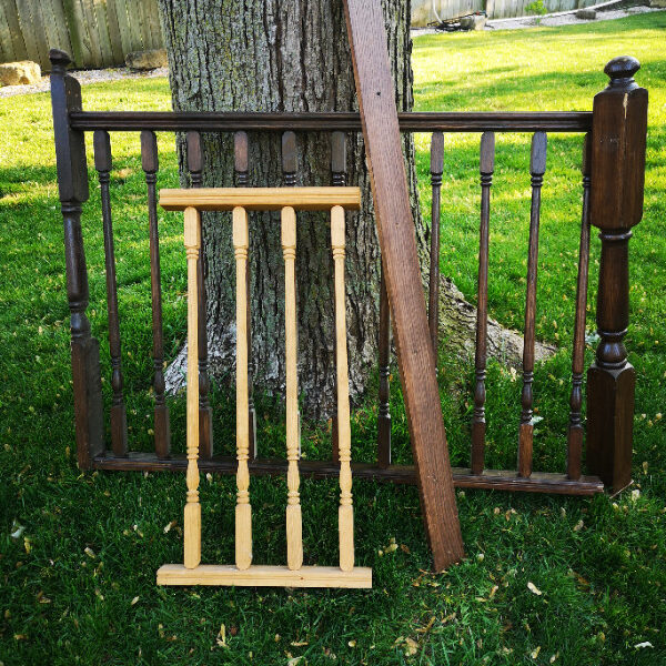 Oak railing