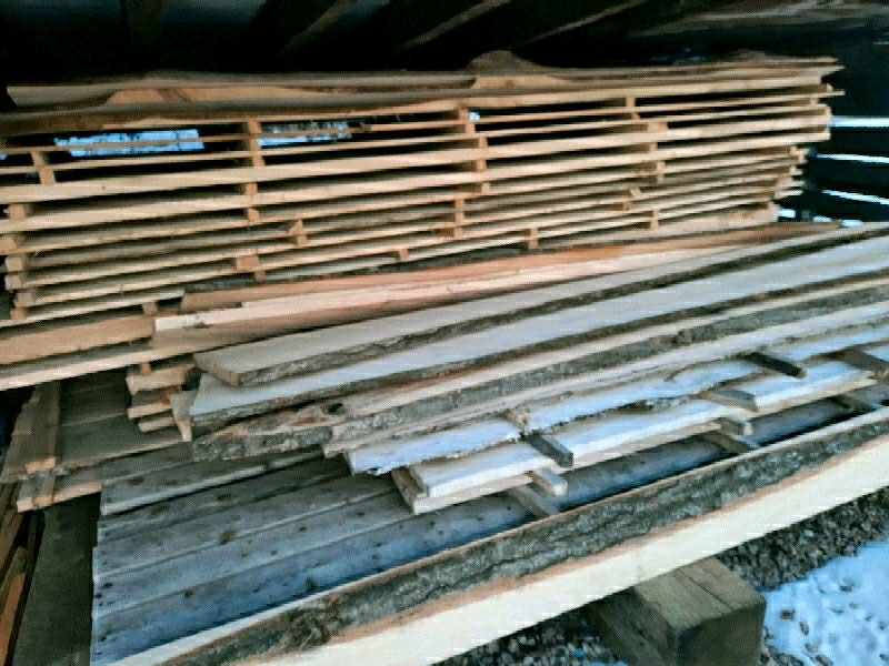 Dimensional ash hardwood lumber available