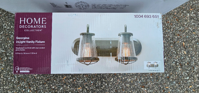 Home Decorators CollectionGeorgina 18 in. 2-Light Vanity Light