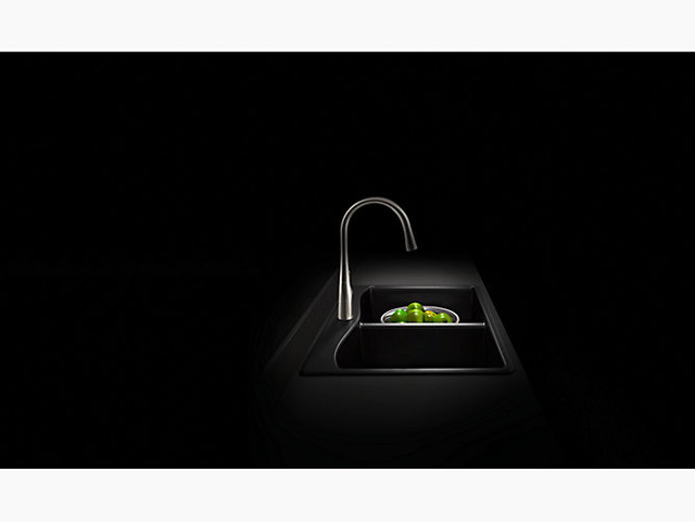 KOHLER Kennon 33in Neoroc top-mount/undermount double-equal Sink
