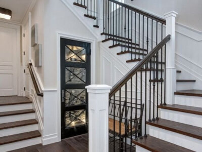 European custom built stairs and railings