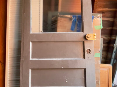 Vintage Solid Wood and Glass Exterior Door $275