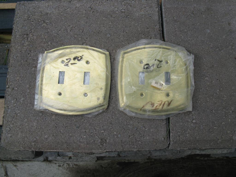 Solid Brass Switch Plates
