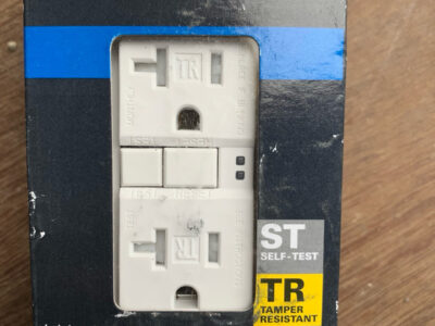 20 amp GFCI TR receptacle with cover