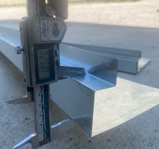 Galvanized fascia flashing (~80 ft total)