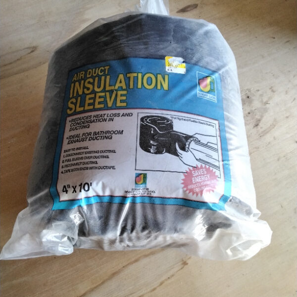 Air duct insulation sleeves