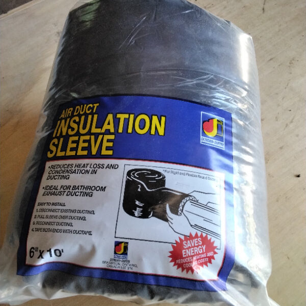 Air duct insulation sleeves