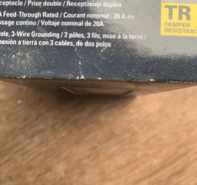 20 amp GFCI TR receptacle with cover