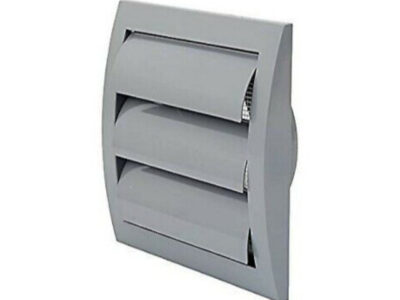 EXHAUST HOOD VENT WITH BUILT-IN PEST GUARD SCREEN, WHITE