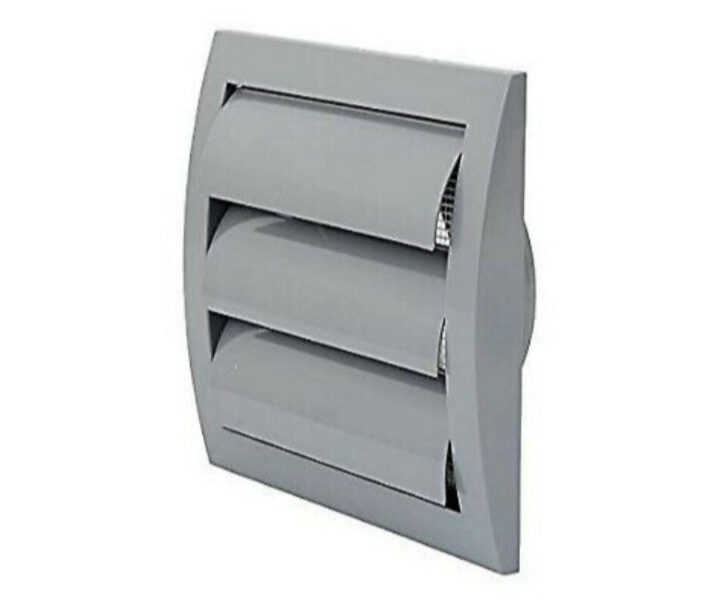 EXHAUST HOOD VENT WITH BUILT-IN PEST GUARD SCREEN, WHITE