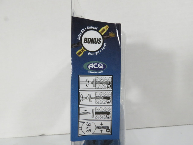 TAPCON 1/4"x1-3/4" Star Concrete Screws W/bit - 25 Pack Only $11