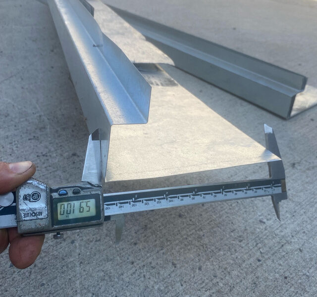 Galvanized fascia flashing (~80 ft total)
