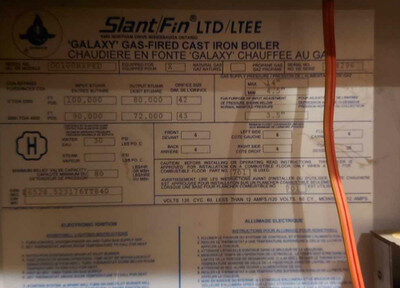 Slant Fin Cast Iron Boiler (Electric/NG)